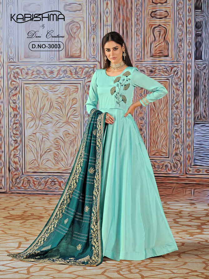 Dani Karishma 3 Heavy Fancy Designer Festive Wear Silk  Ready Made Suit Collection